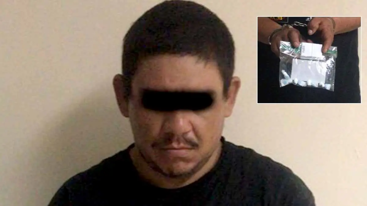 Agarran a sujeto con varios envoltorios con droga