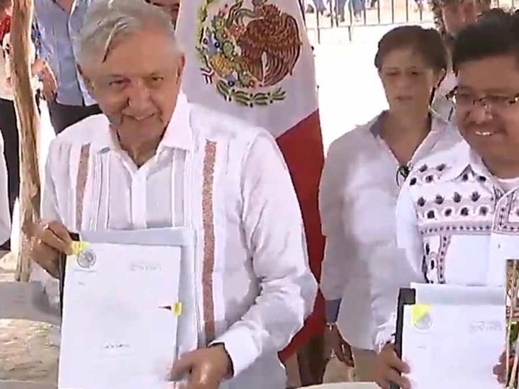 AMLO firma acuerdo con la Tribu Yaqui AMLO firma acuerdo con la Tribu Yaqui