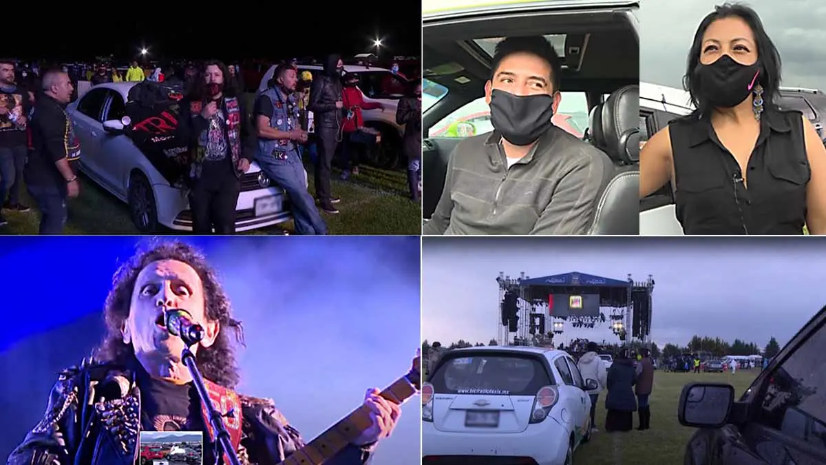 Salen del confinamiento por el rock, pero con sana distancia