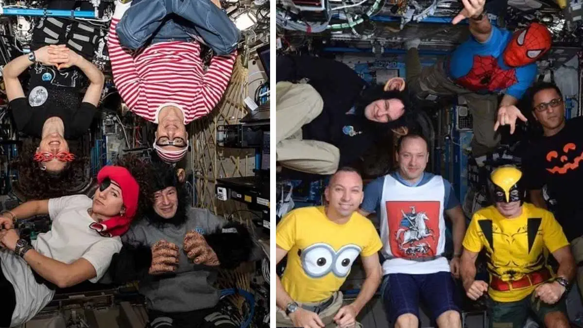 En la Estación Espacial Internacional también celebran Halloween
