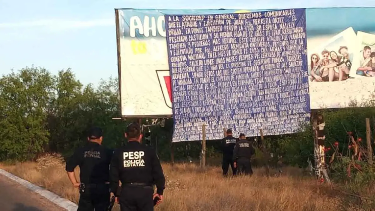 Invaden narcomantas al puerto