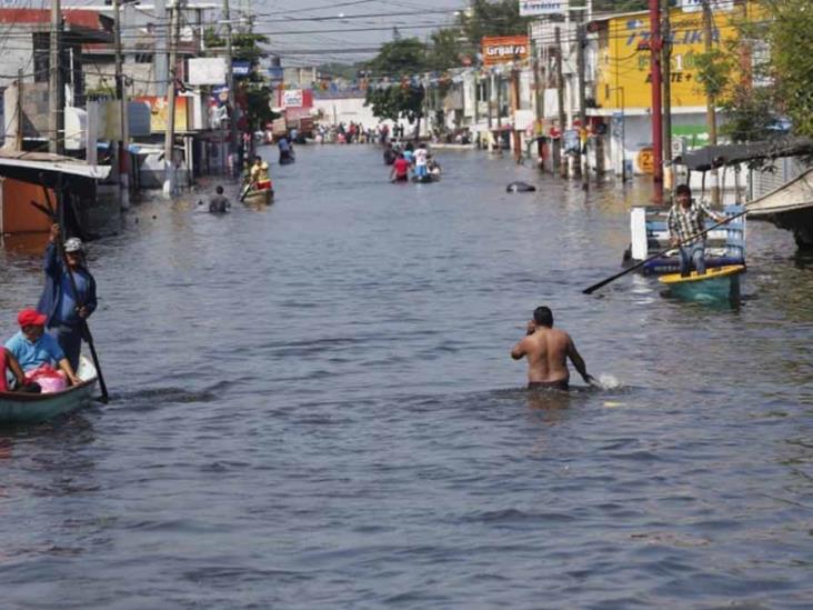 Continóan fuertes lluvias hoy en Tabasco, dice Conagua Continóan fuertes lluvias hoy en Tabasco, dice Conagua