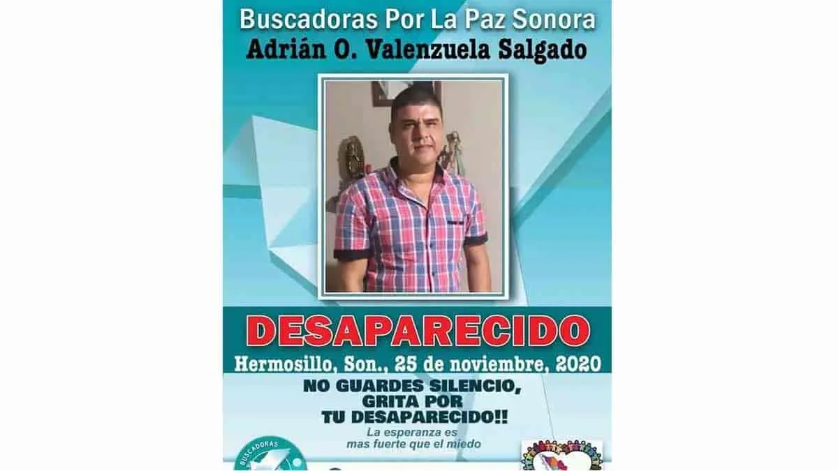 Se busca a Adrián Valenzuela Salgado