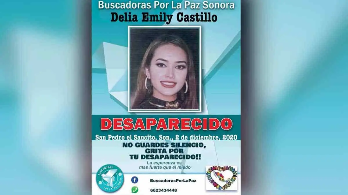 Buscan a la jovencita Delia Emily Castillo en Hermosillo