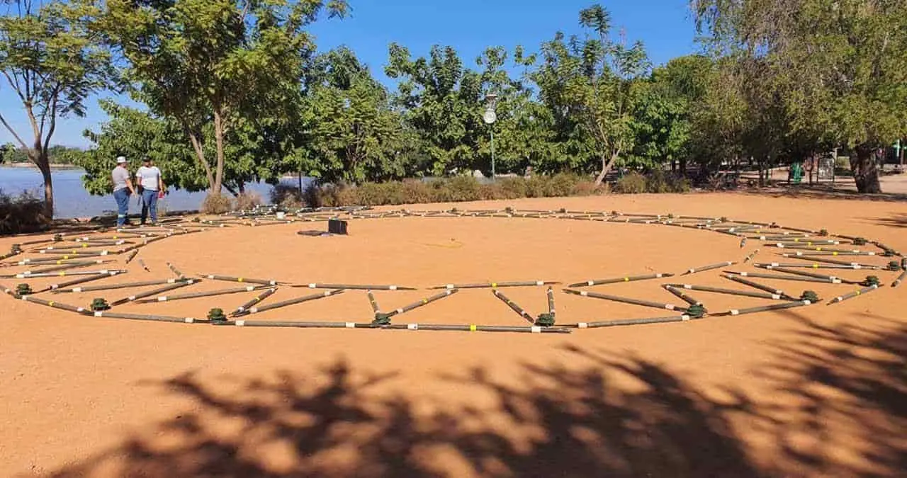 Construyen domo en la Laguna