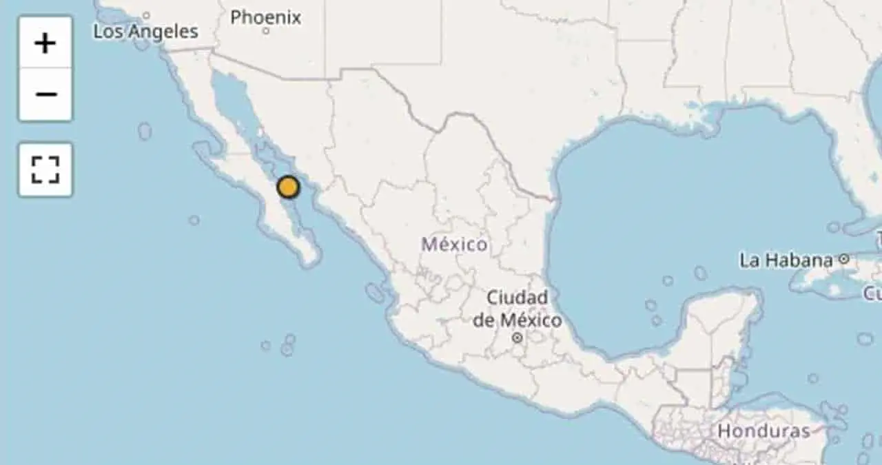 Se registra sismo en nuestra región
