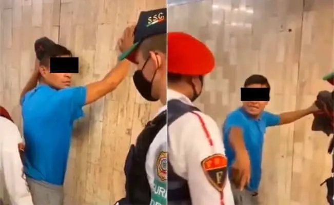 Video.“Vienen besándose”: Sacan del metro a sujeto por agredir a pareja gay