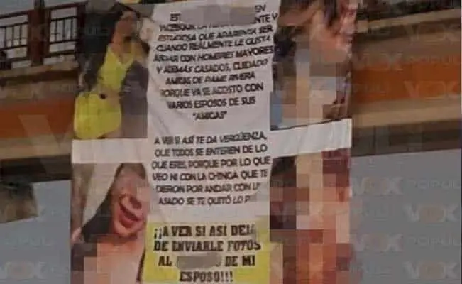 “Quema” a la amante de su esposo con megamanta
