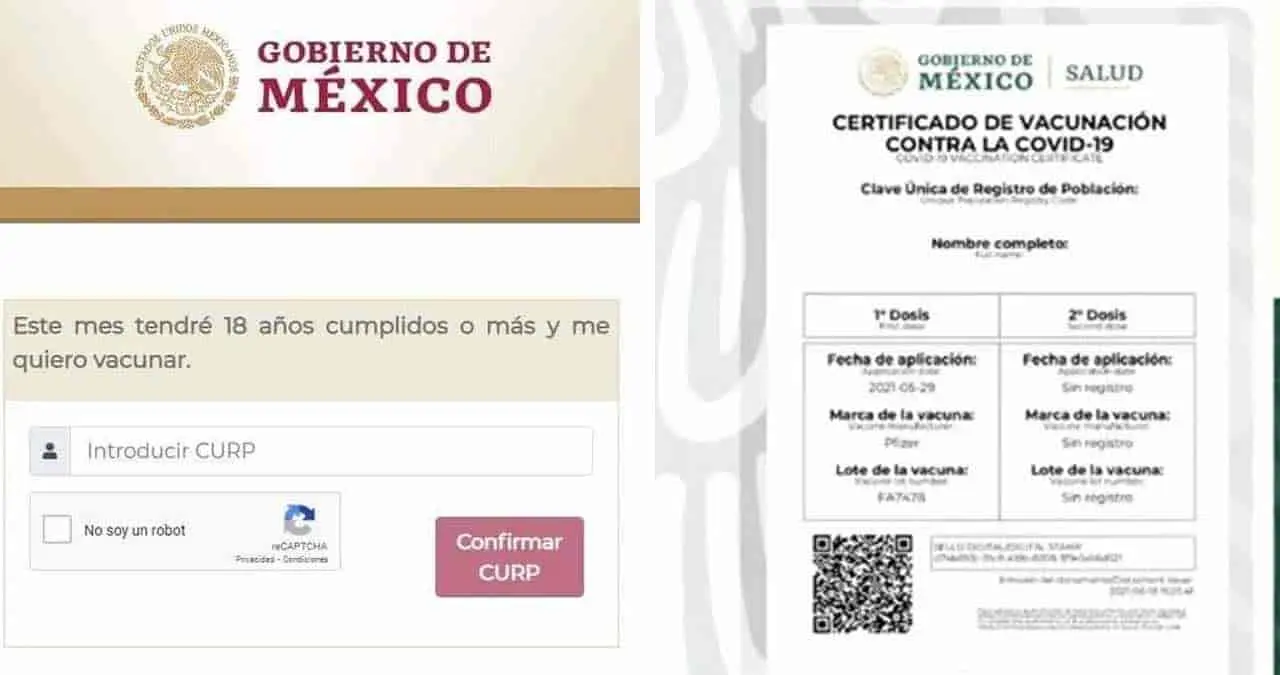Abren registro de vacunación contra el covid-19 para personas de 18 años y