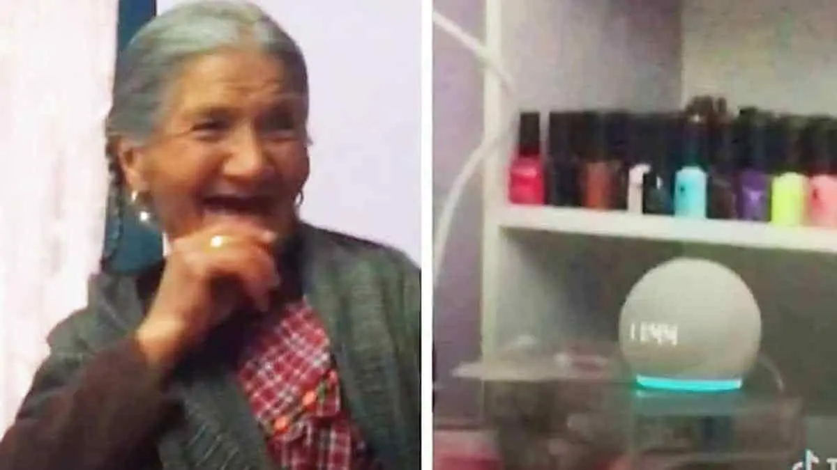 VIDEO: Abuelita le pide a Alexa un rosario para sus nietos y se vuelve viral