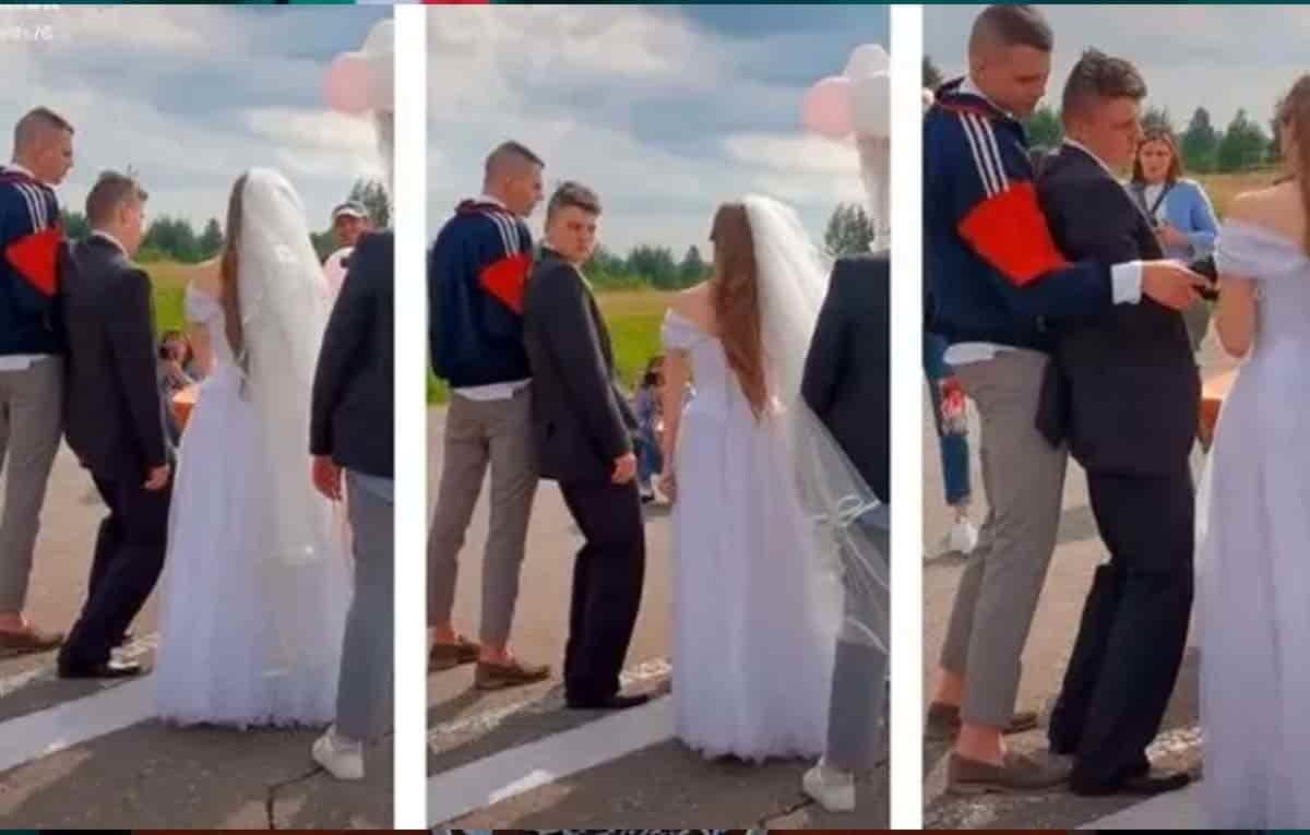 Video. Novio llega ebrio a su boda