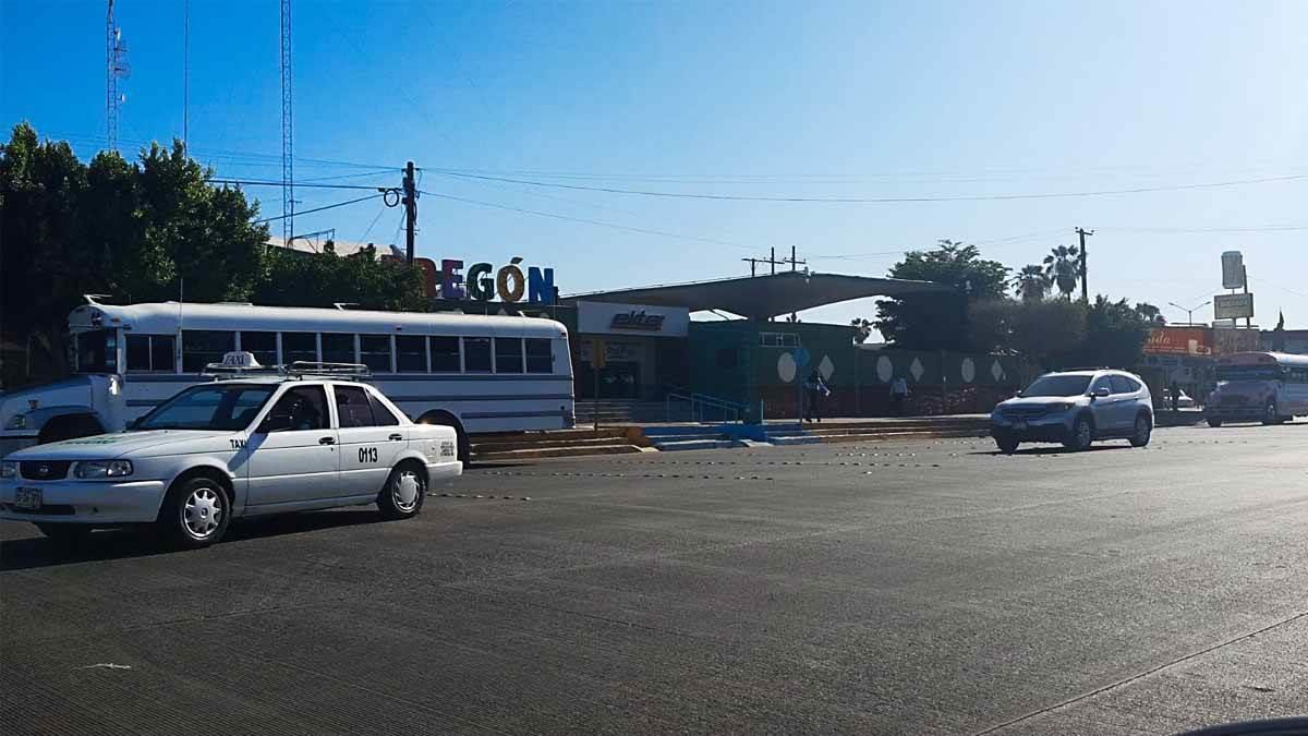 Peligro frente a la Central Camionera