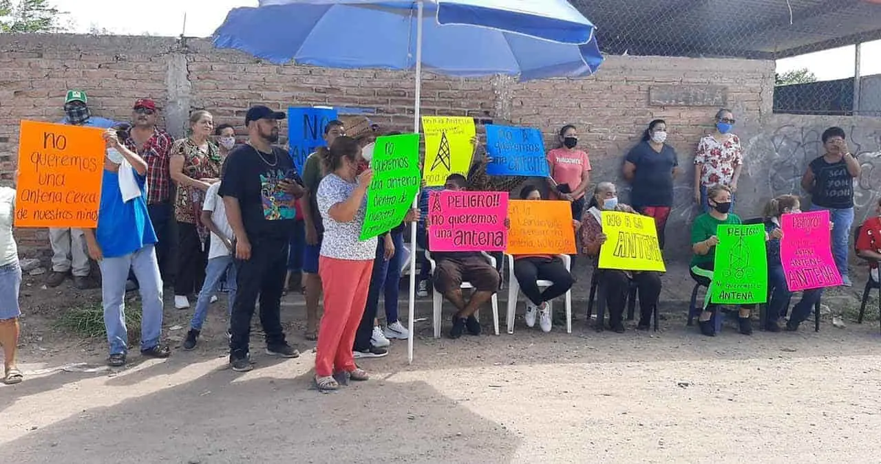 No quieren antena telefónica en la Leandro Valle