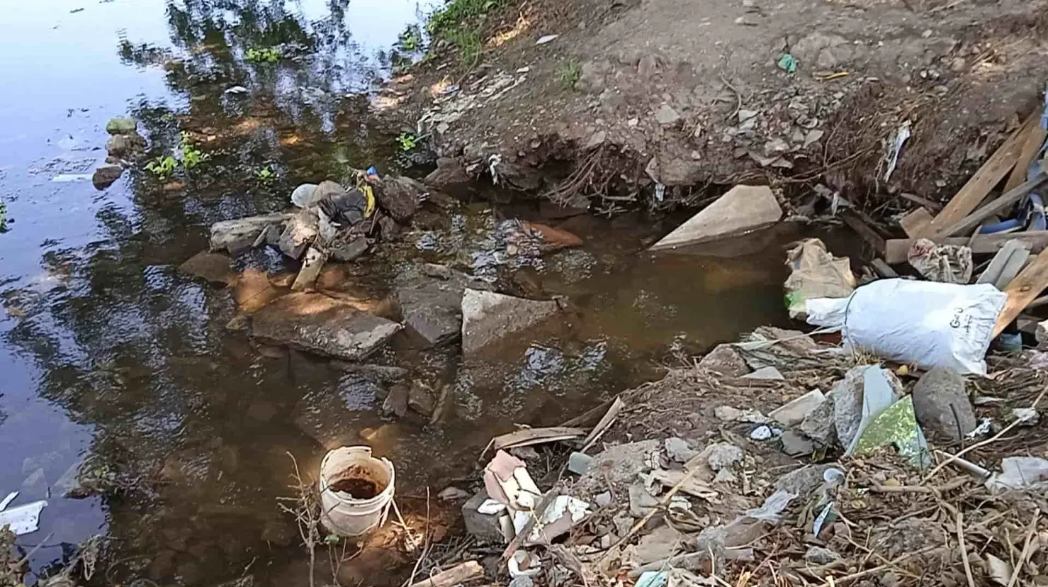 Así lucen varios puntos del Canal Bajo