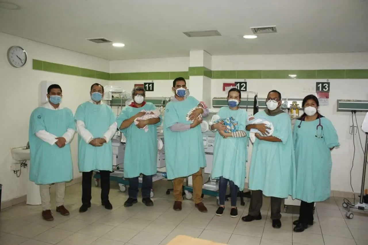 Nacen cuatrillizos en IMSS Sonora con salud óptima