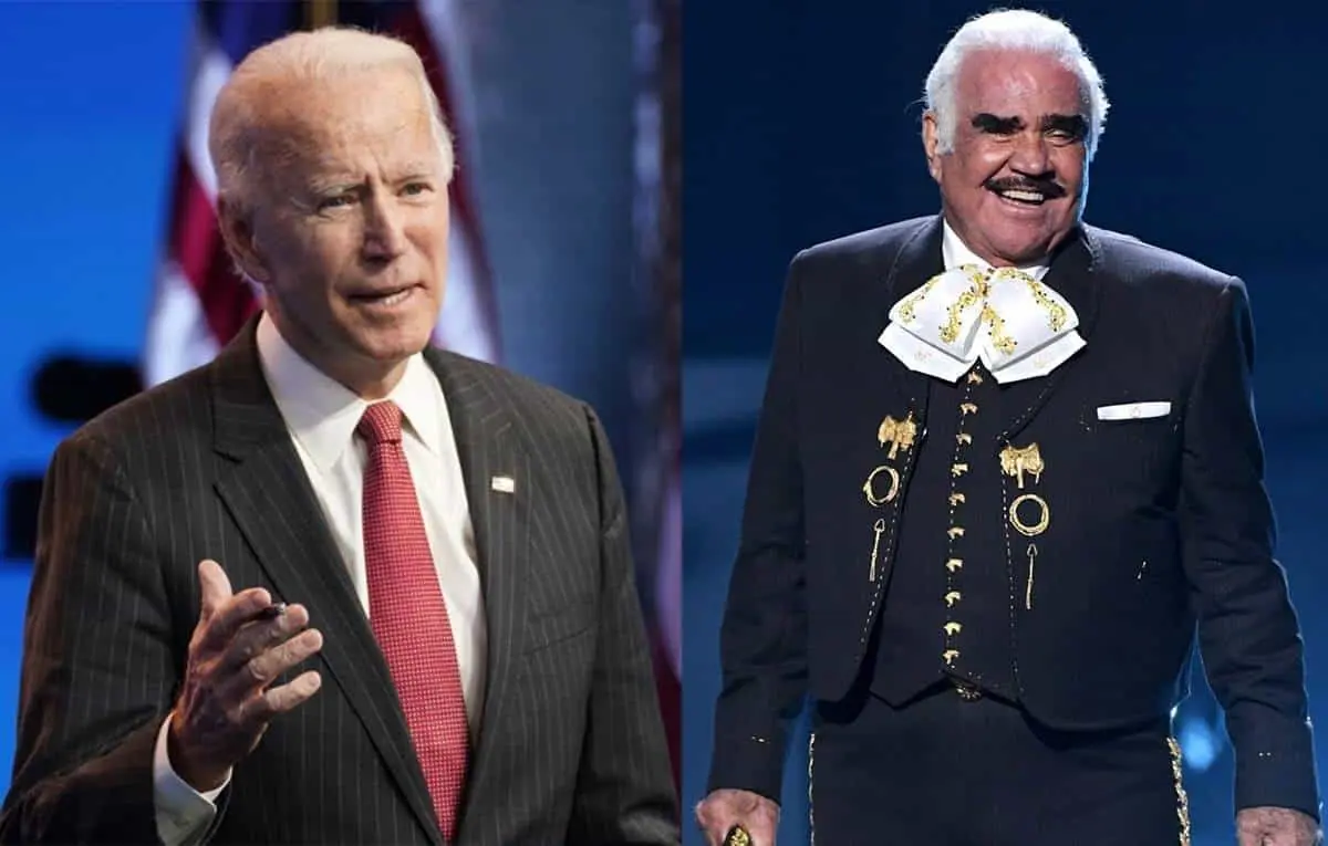 Joe Biden reacciona a la muerte de Vicente Fernández