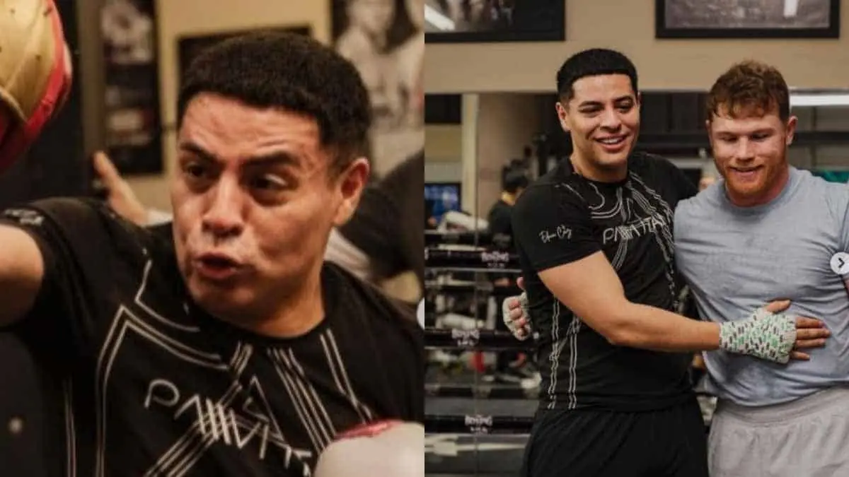 Eduin Caz se pone los guantes con “El Canelo”