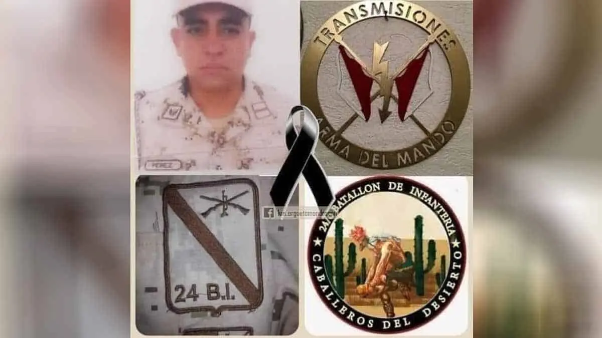 Revelan identidad de soldado caído en enfrentamiento