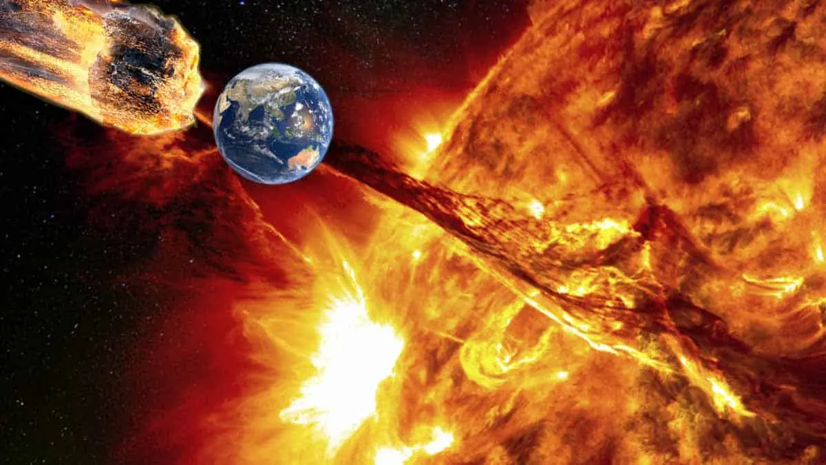 ¡Lo que faltaba!: Tormenta solar y asteroide amenazan al planeta