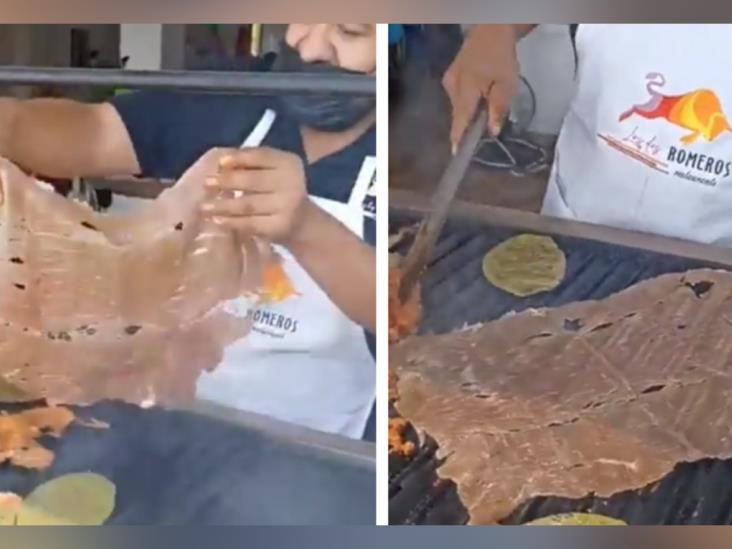 Parrillero provoca indignación de los regios con su cecina asada Parrillero provoca indignación de los regios con su cecina asada