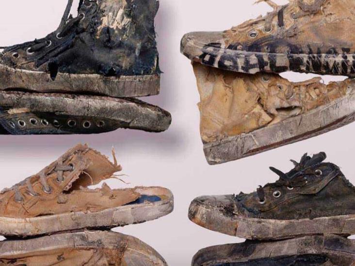 Balenciaga lanza tenis rotos y sucios en 42 mil pesos el par Balenciaga lanza tenis rotos y sucios en 42 mil pesos el par
