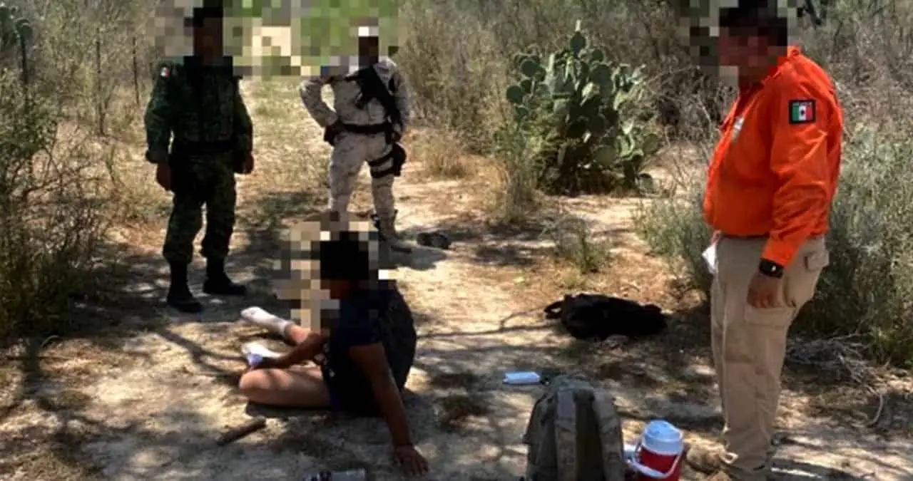 Migrante mexicano fue rescatado en la frontera con EU