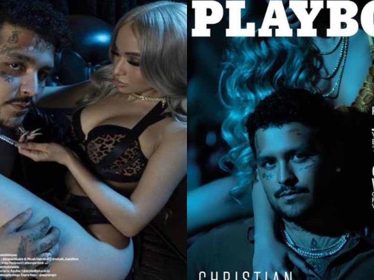 Christian Nodal posa para la revista Playboy con una bella mujer Christian Nodal posa para la revista Playboy con una bella mujer