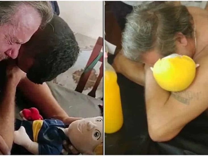 VIDEO. Abuelo recibe peluche con la voz de su nieto asesinado VIDEO. Abuelo recibe peluche con la voz de su nieto asesinado