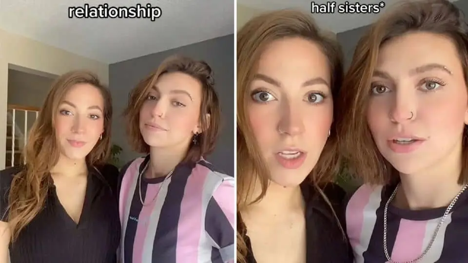 Famosa pareja de tiktokers descubre que podrían ser hermanas
