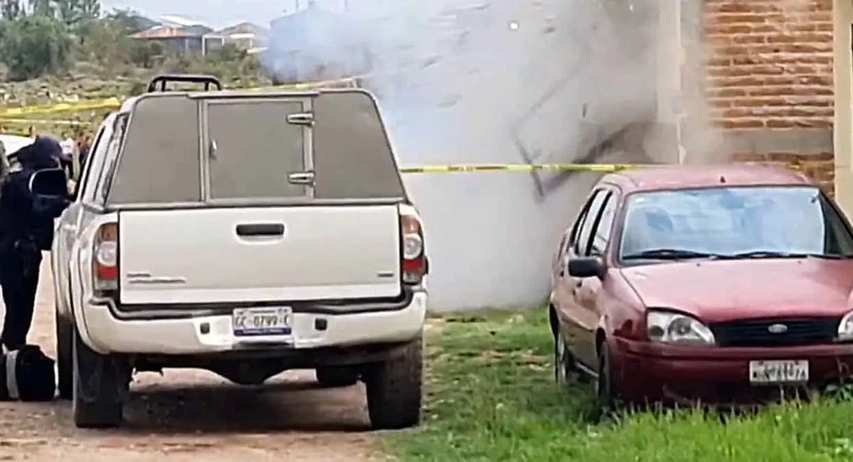 VIDEO: Narcos esperaron a ministeriales y detonaron el explosivo
