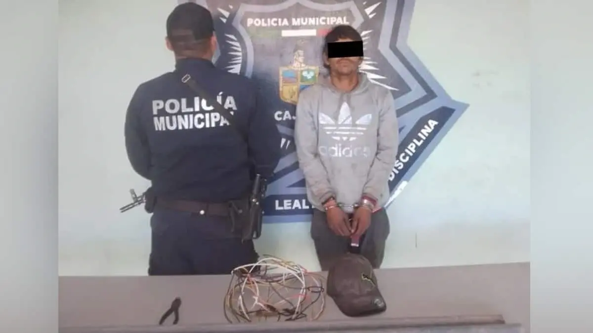 Lo sorprenden desmantelando el cárcamo en Yucuribampo