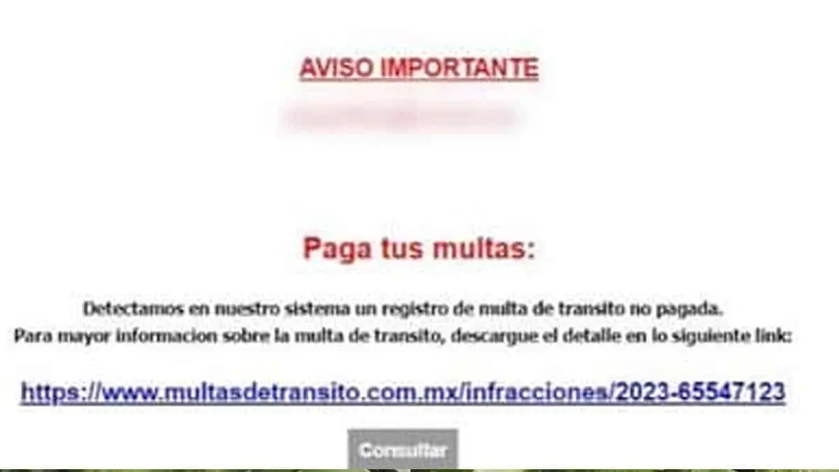 Alertan de correos falsos por cobros de multas
