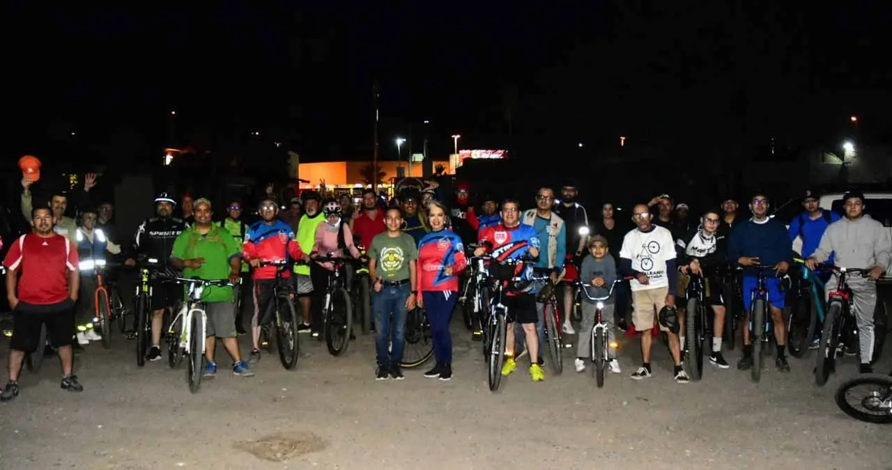 Éxito la pedaleada nocturna 462 de Obr en Bici y Bicicentro