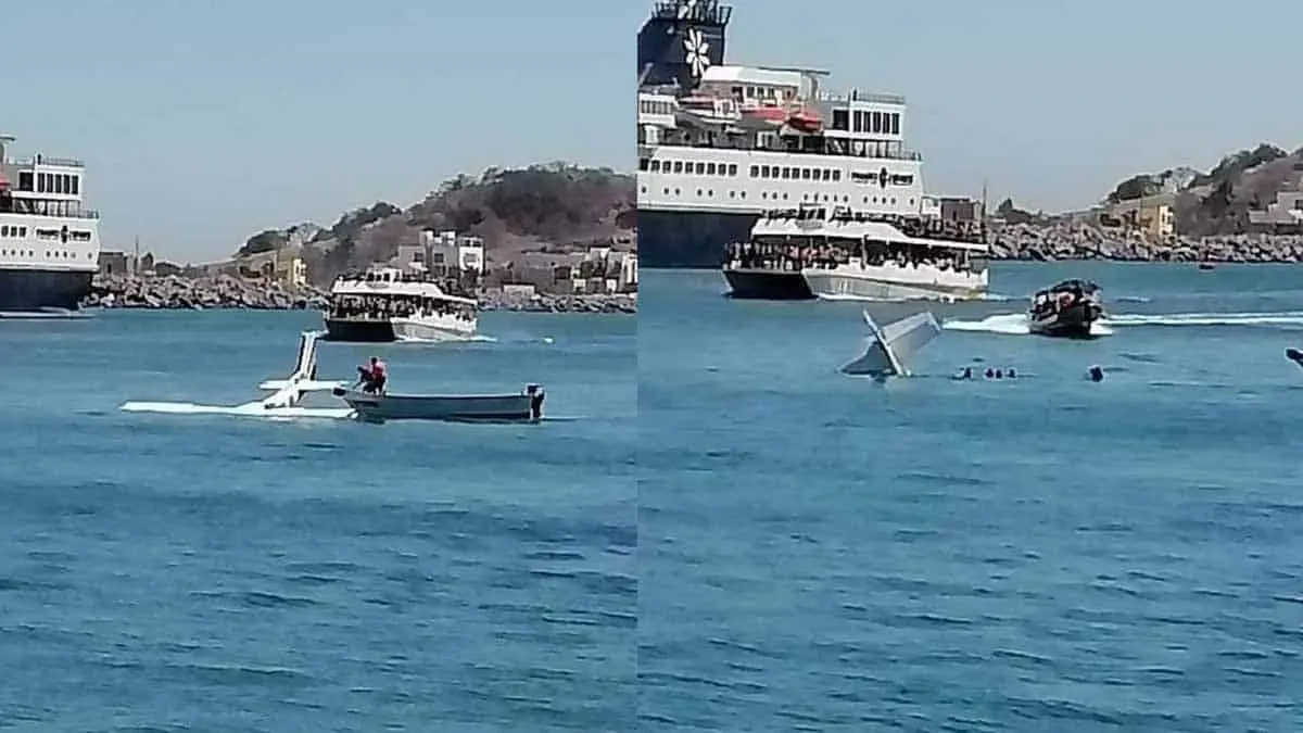VIDEO. Muere bebé al desplomarse avioneta en Mazatlán
