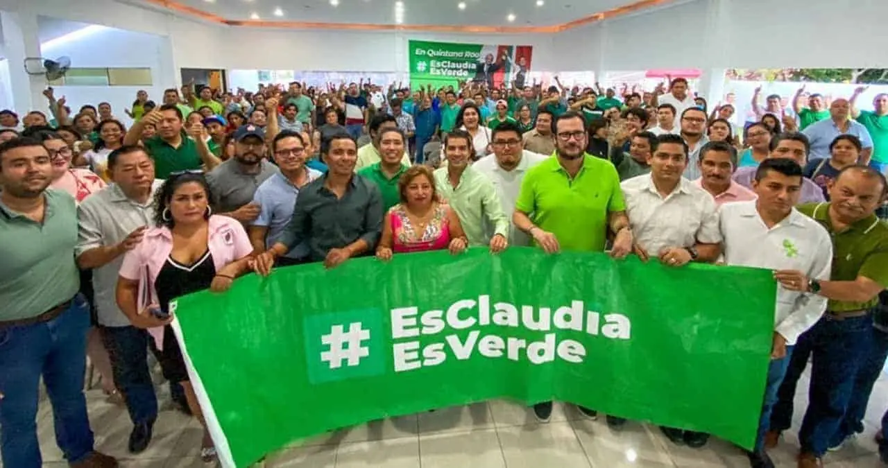 Claudia Sheinbaum es apoyada por la militancia verde