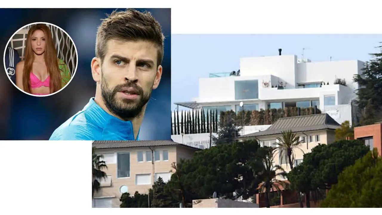 Piqué pone en venta la mansión que vivió con Shakira