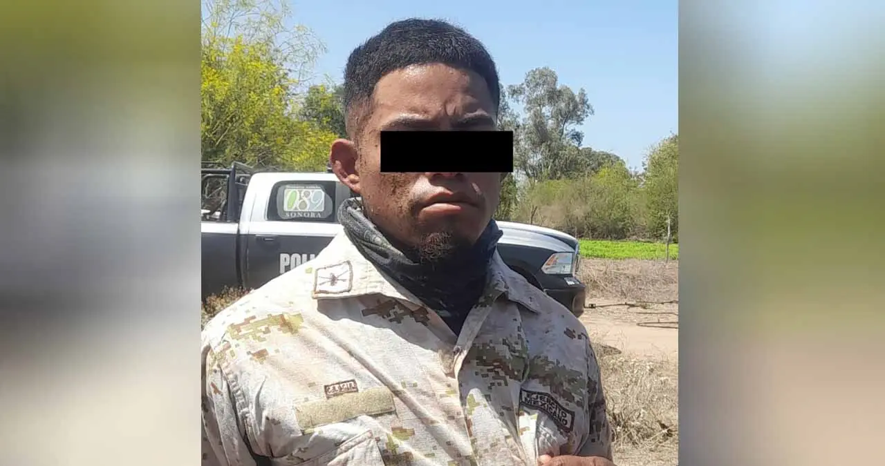 VIDEO | Detienen a presunto sicario con vestimenta militar en Cajeme