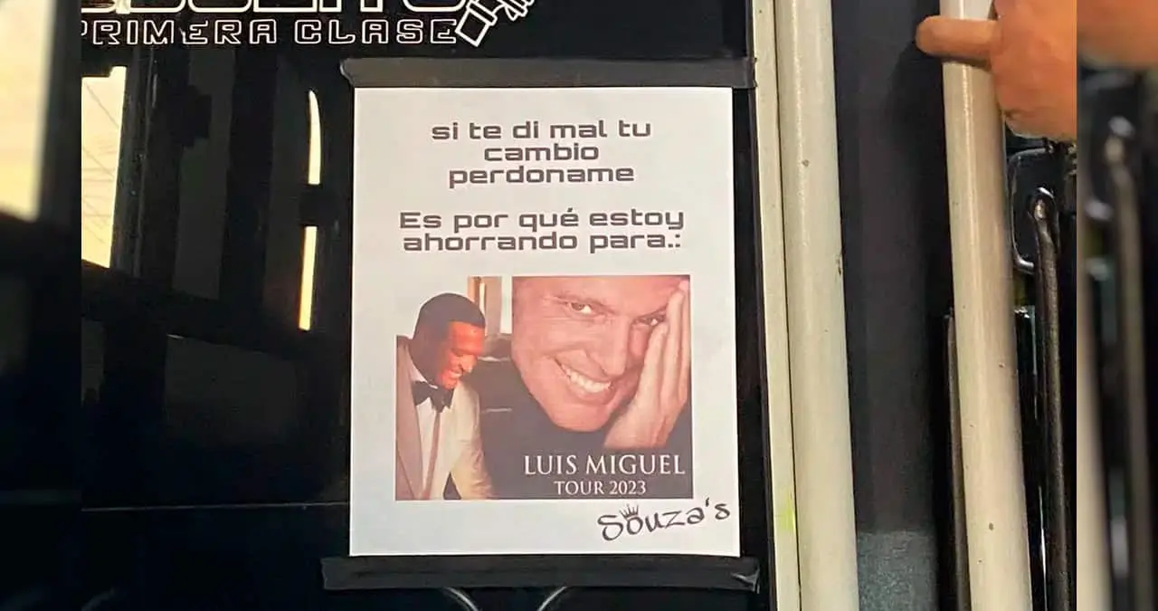 “Si te doy mal tu cambio perdóname”: chofer se vuelve viral por “ahorrar” para el concierto de Luis Miguel