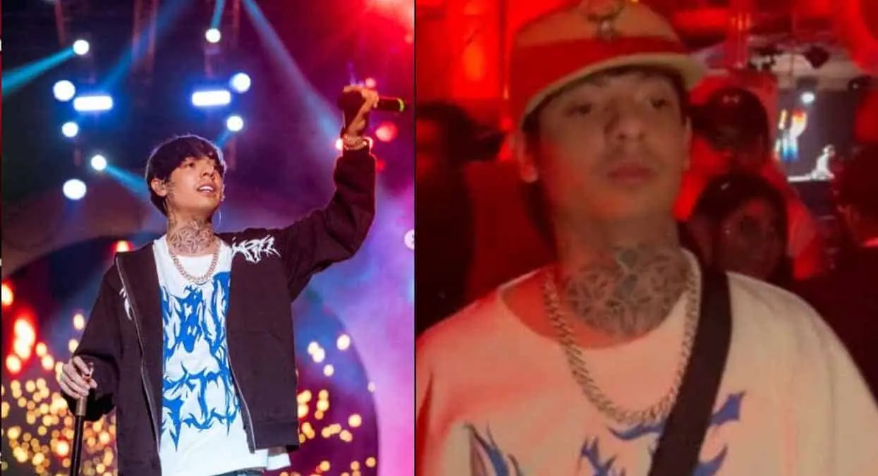 VIDEO | Al estilo Bad Bunny: Natanael Cano arrebata celular a fan y lo avienta