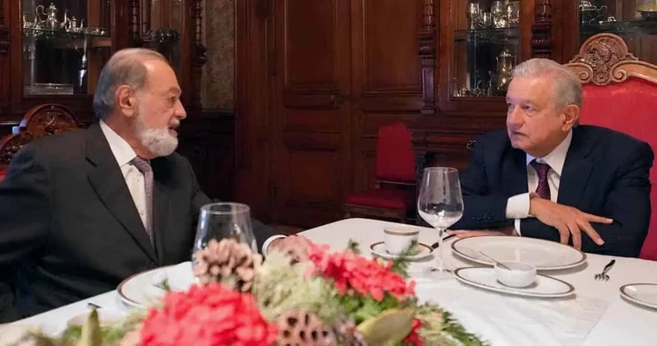AMLO y Slim; así fue su reunión