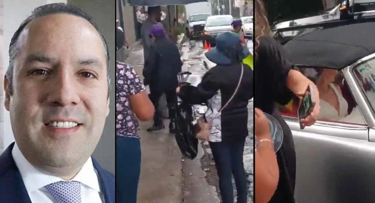 VIDEO | Así boicotearon la boda de delegado de Infonavit, deudor alimentario