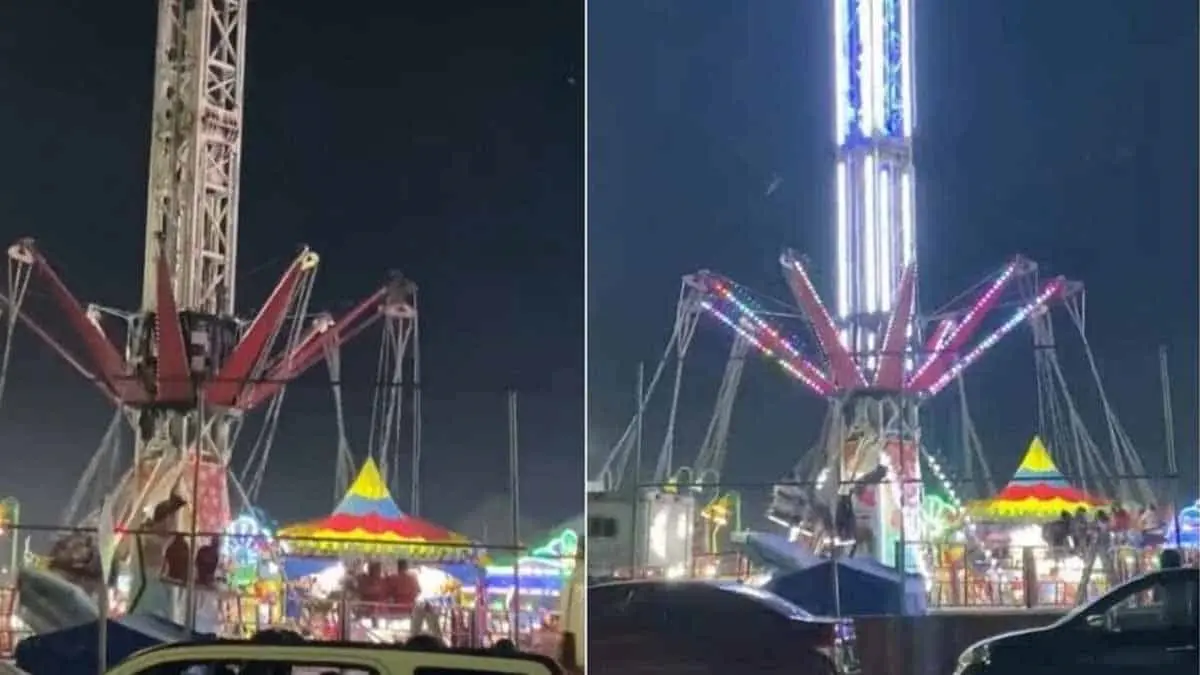 VIDEO | Momentos de pánico tras falla de juego mecánico. ¿Quién causó el accidente?