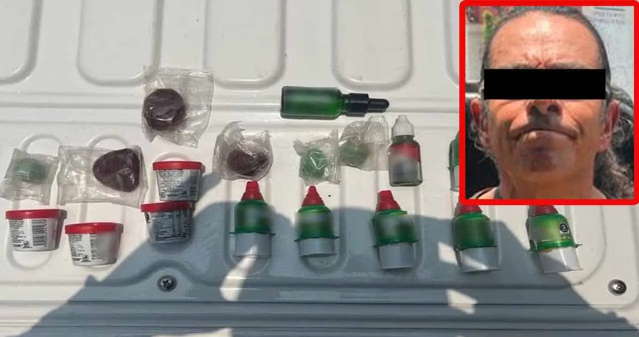 Detienen a hombre por vender dulces con mariguana