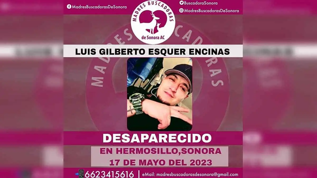 Desaparece cajemense en Hermosillo