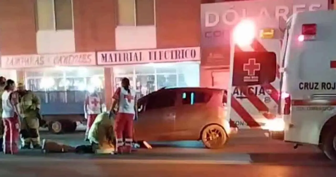 Lo atropellan en pleno Centro de Ciudad Obregón