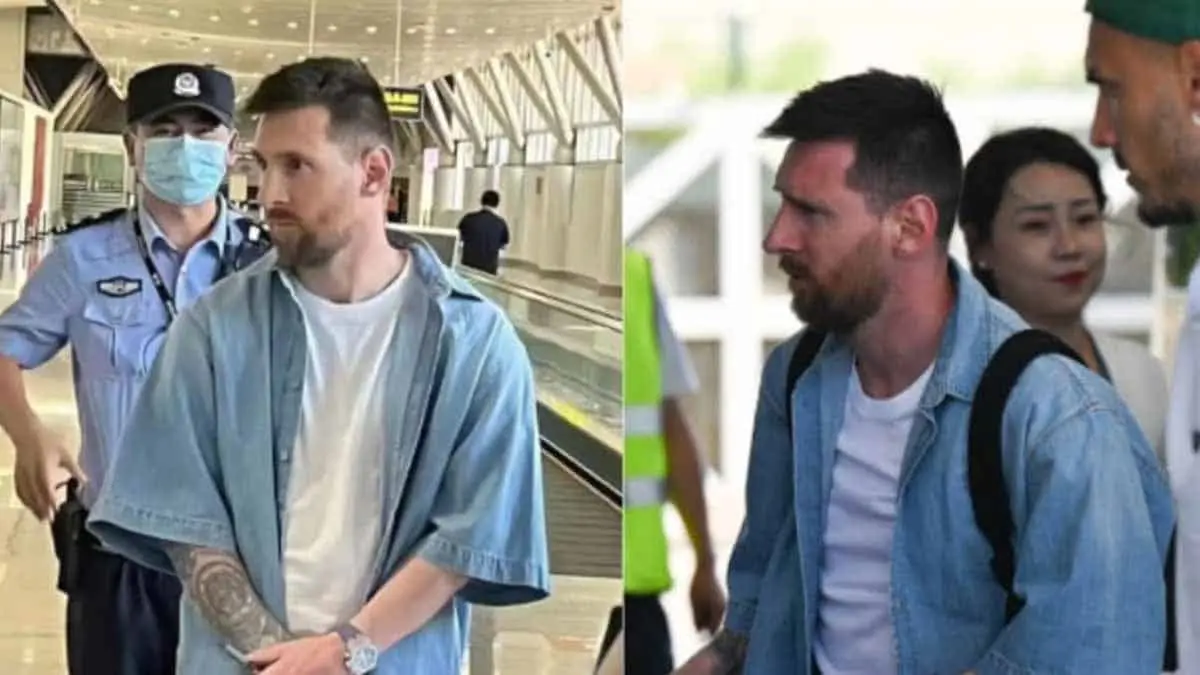Detienen a Lionel Messi en China
