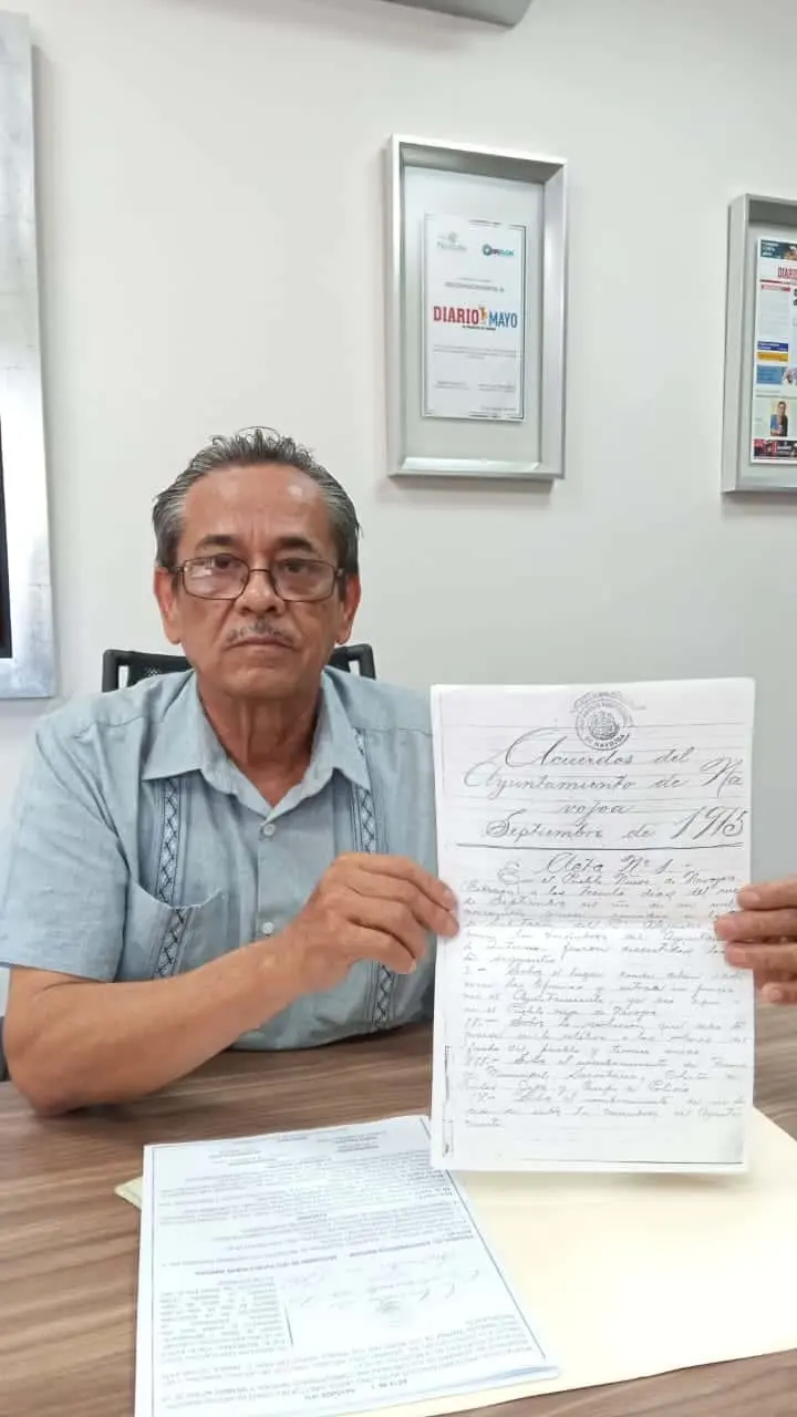 En Navojoa dan a conocer la primer acta de cabildo; es de 1915
