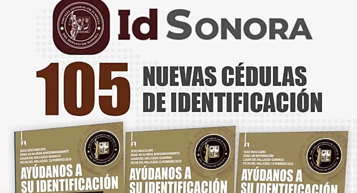 FGJE pone a disposición 105 cédulas de identificación forense
