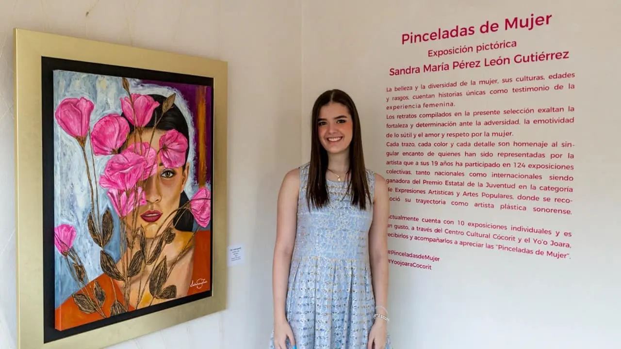 Expone Sandra Pérez León “Pinceladas de mujer”