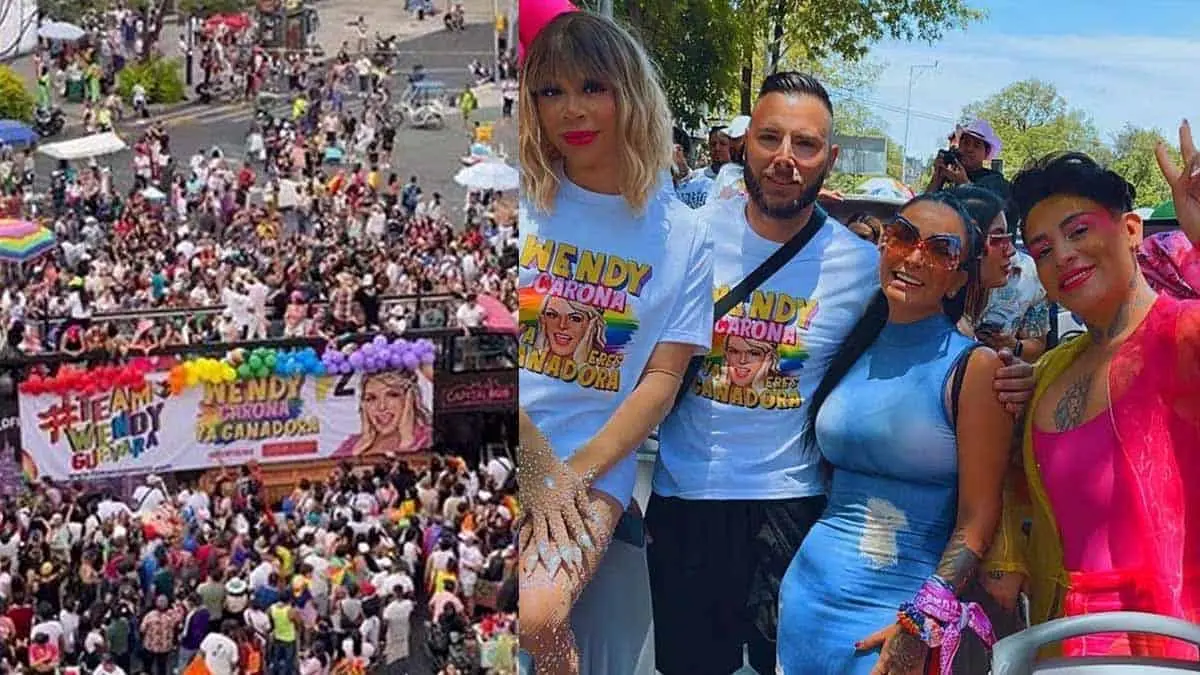 VIDEO | Wendy Guevara: así fue el apoyo para la influencer en la Marcha LGBT